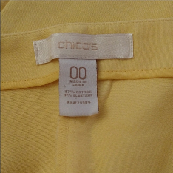 Chico's yellow capris - Picture 15 of 16